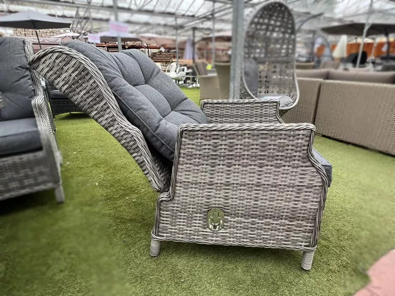 Sapcote Deluxe Reclining Lounge Set (Grey)