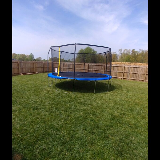 Backyard Jump 15' Round Trampoline with Safety Enclosure
