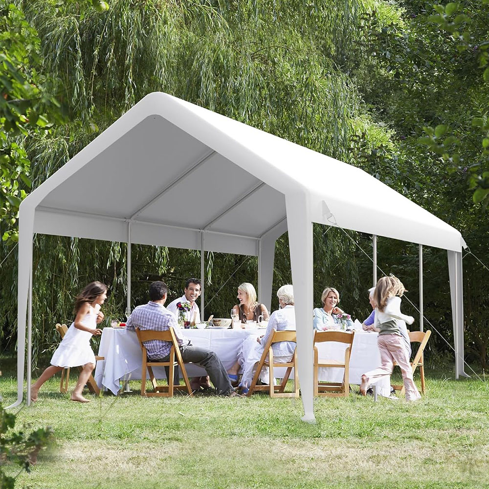 DEXSO Carport 13'x20' Portable Garage, Heavy Duty Carport Canopy