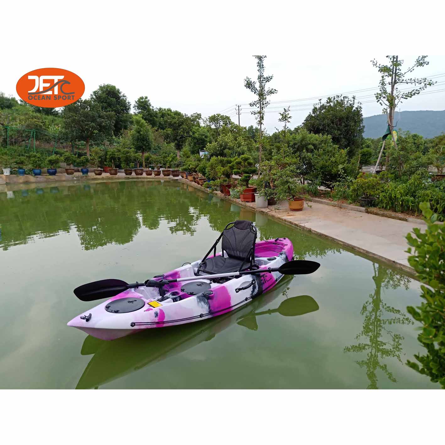 JET TOUR 9'(1) 2.78M SINGLE SIT ON TOP FISHING KAYAK WITH ALUMINIUM SEAT