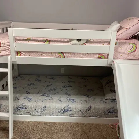 2m solid wood standard bunk bed