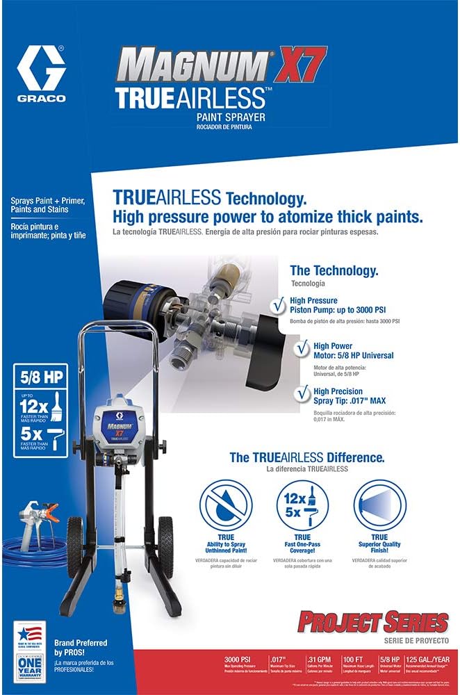 Graco Magnum  ProX19 Cart Airless Paint Sprayer, Gray