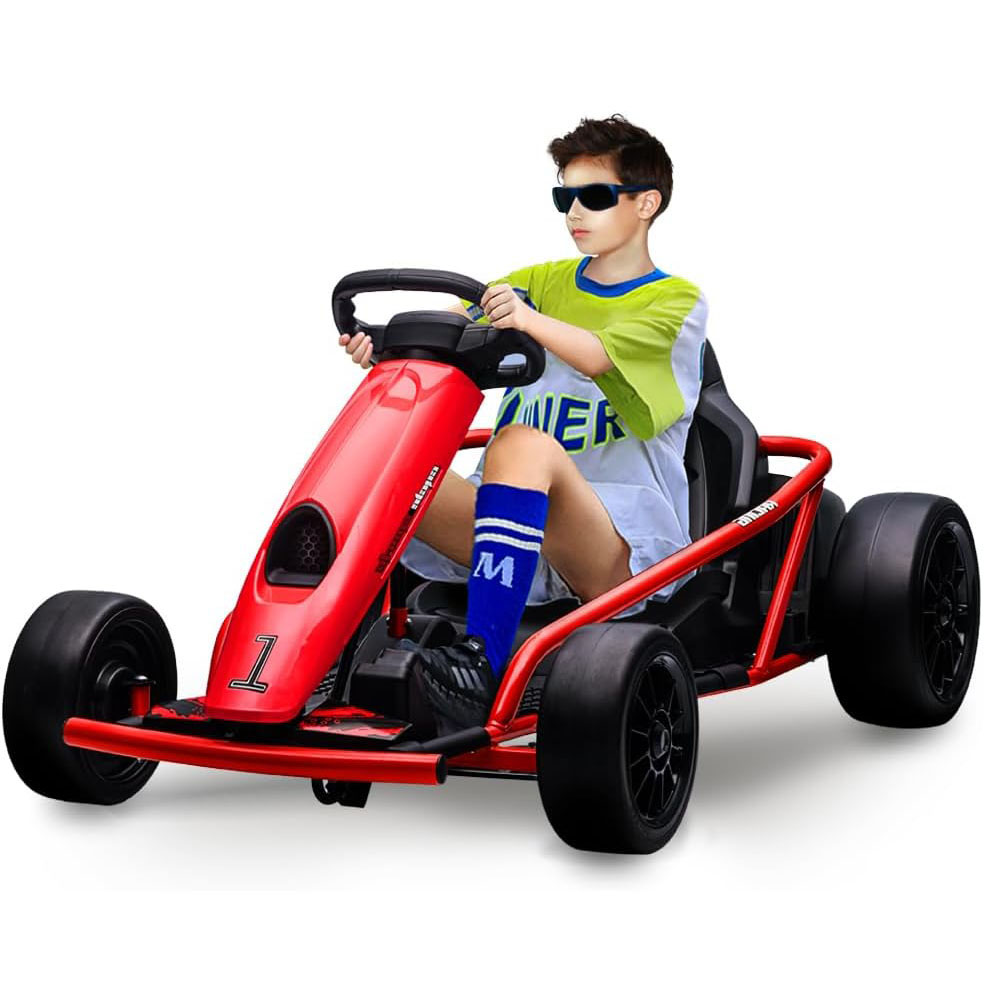 Kids Go Kart, 24V 9Ah Battery, Two 300W Motors, 8MPH Fast Drifting Hovering Car