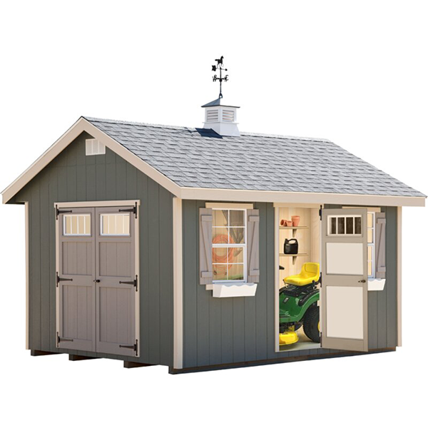【Storage shed】【BS】10 ft. W x 14 ft. D Storage Shed