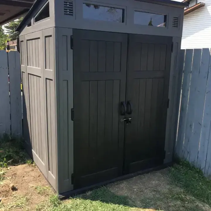 【Storage shed】Modernist 6 Ft. X 5 Ft. Resin Storage Shed