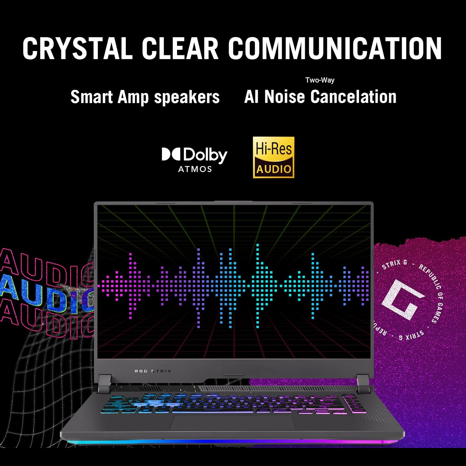 ASUS ROG Strix G15 (2022) Gaming Laptop, 15” 16:10 FHD 144Hz, GeForce RTX 3050, AMD Ryzen™ 7 6800H/HS, 16GB DDR5, 512GB PCIe SSD, Wi-Fi 6E, Windows 11, G513RC-ES73, Eclipse Gray